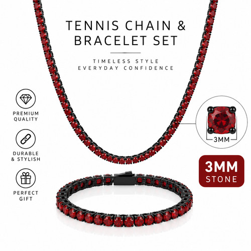Black red iced - 24”,
