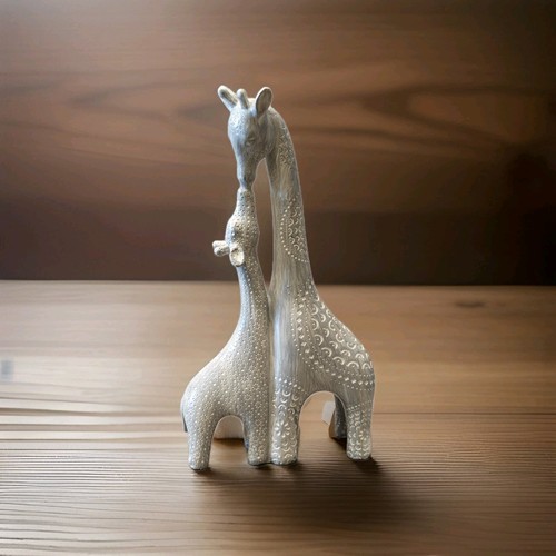 Metal giraffe sculpture - giraffe,