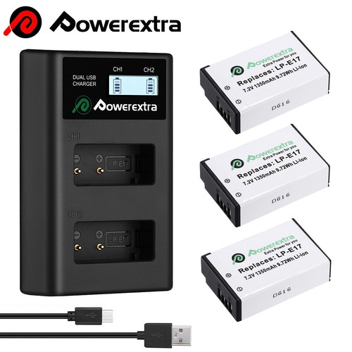 E17 battery lcd - lp-e17, /lcd