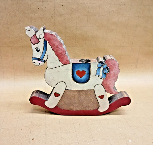 Wooden rocking horse - , figurine