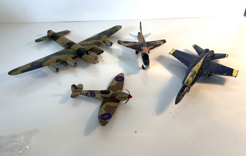 Vintage military diecast plane - vintage,