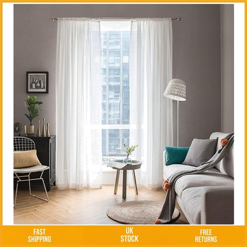 Elegant white sheer - sheer, voile