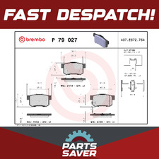 Brake Pads Set Rear P79027