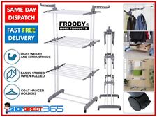 Foldable Extra Large 4 Tier Clothes Airer Indoor Outdoor Laundry Dryer Rack 33-3