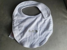 MAMAS & PAPAS BABY BIB NEW WHITE FREE UK POSTAGE