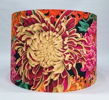 Red Pink Orange Kaffe Fassett Chrysanthemum Fabric Metallic Lining Available