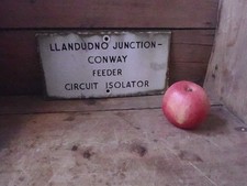 Llandudno Junction Feeder Enamel Sign Welsh Wales Conwy 