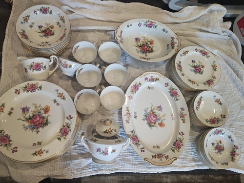 Sango china floral gold trim - sango,
