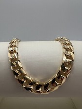 9ct Solid Gold Heavy Cuban Link Bracelet - 8.5mm  - 8.5” Gents Full UK Hallmark