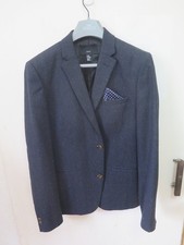 Blue tweed jacket blazer. H&M