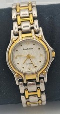 KRUG BAUMEN Marquis 4117KL Ladies 18CT Electroplated Quartz Watch- VGC/Working