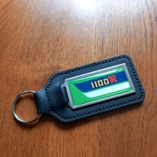 Fits Kawasaki z1100 R Leather Keyring Green/Blue/White z 1100R Key Spares Parts