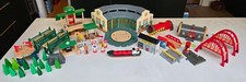 170+ Brio & Other Wooden Train Set - Tidmouth Sheds, Bridges, Tracks, Trains etc