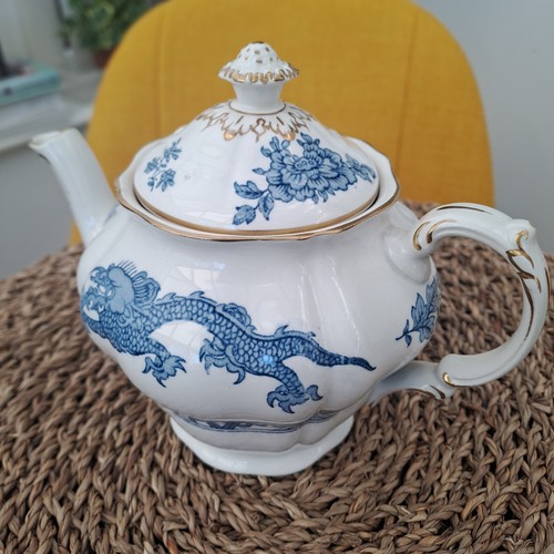 Booths vintage blue dragon - blue,