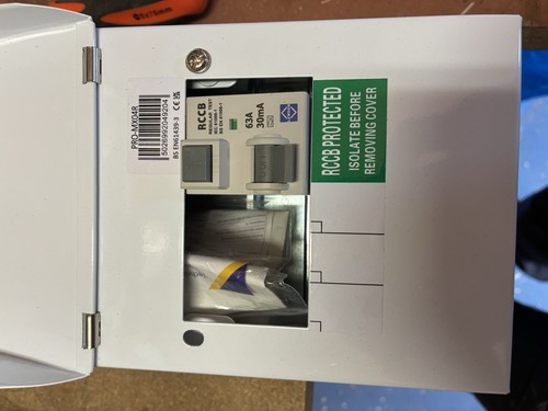 Consumer unit mains board with - mains,