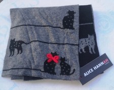 Alice Hannah Cat Design Scarf