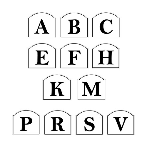 Dressage arena letters markers - dressage,