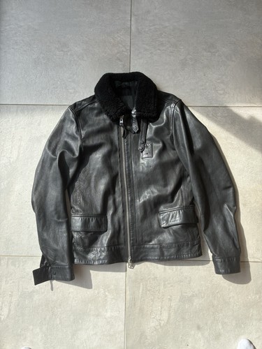 Allsaints lawson black leather - allsaints,