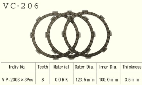 Clutch plates kit set - clutch,