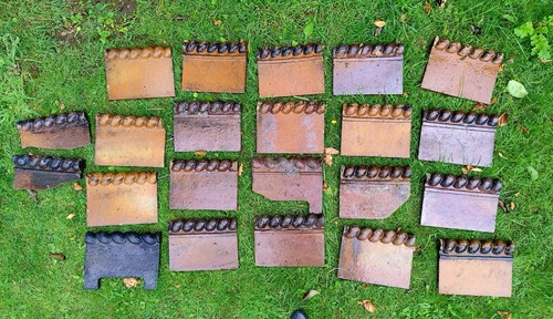 Victorian rope edging tiles - victorian, x