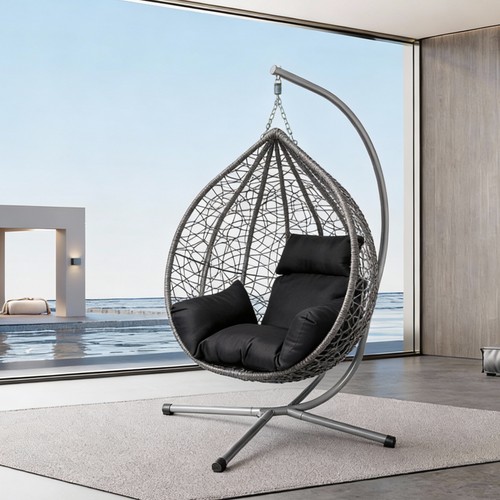 Hanging egg chair with stand - egg,