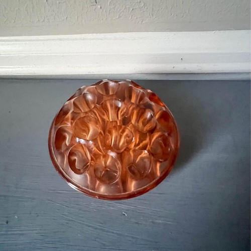 Large pink depression glass - large,