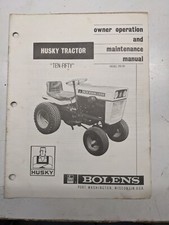 Bolens Huskey Manual Safety Operation Maintenance Owner Tractor 192-02 ten-fifty