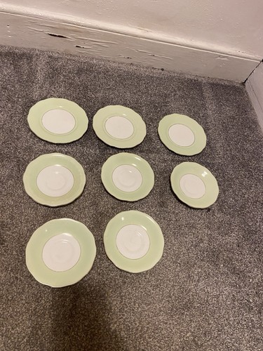 Vintage saucers and side - 8x,