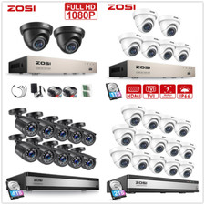ZOSI CCTV 1080P Security Camera System 8CH 16CH DVR Outdoor AI Detection H.265+