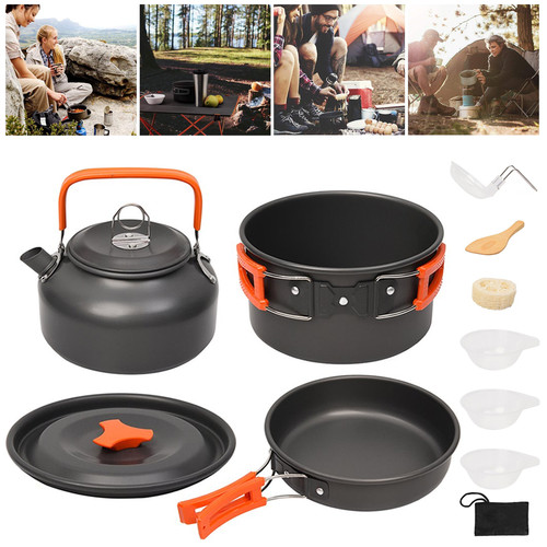 Camping cookware set - camping, outdoor