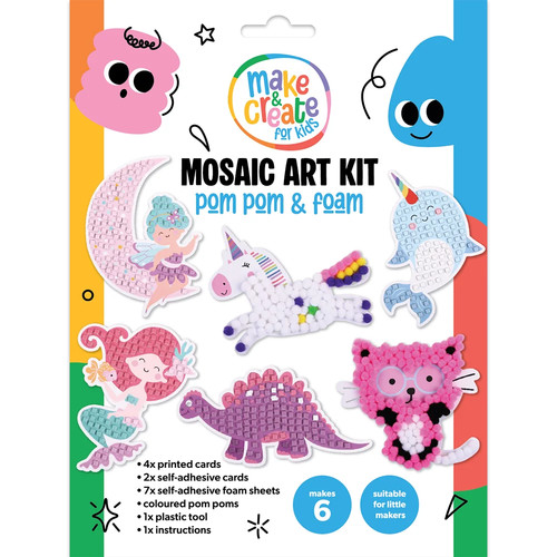 Mosaic art kit pom - art,