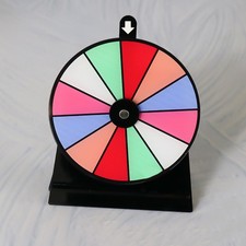 Non-slip Wheel Of Fortune Game Spinner With Stand 12 Slots Tabletop Prize Wheel 