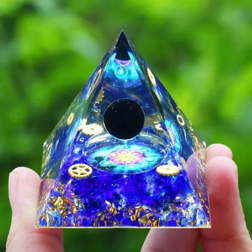 Orgonite pyramid amethyst - orgonite,