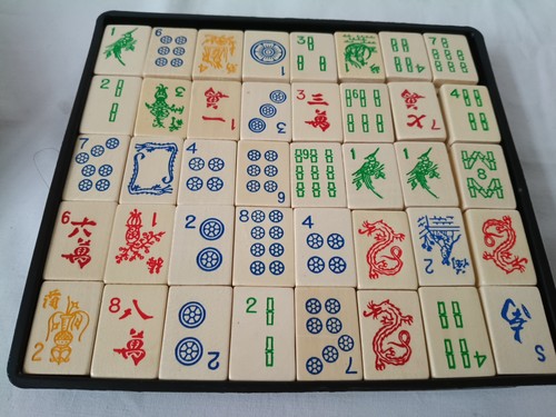Mah jongg jong chinese wooden - jong,