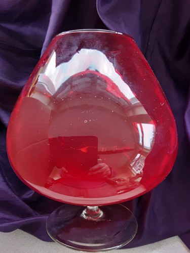 Vintage ruby glass oversize - vintage,