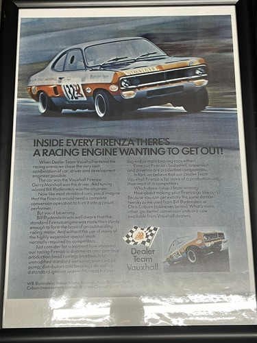 Team vauxhall firenza poster - vauxhall,
