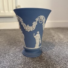 Wedgwood Blue Jasperware: Medium-sized Vase 