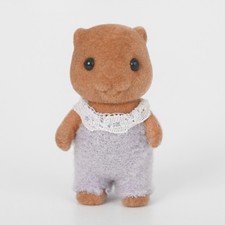 Sylvanian Beaver baby figure. Waters Babblebrook Vintage Calico Critters
