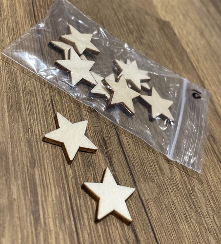 Small wooden stars 20mm - small,