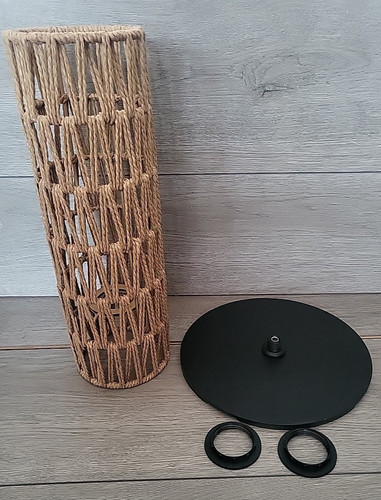 Edishine led floor lamp rattan - led,
