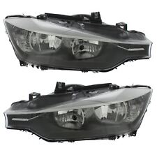 Headlights BMW 3 Series F30 & F31 2011-2015 Halogen Headlamps Pair Left & Right