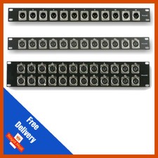 Pulse 19" Pre-Loaded XLR Rack Panel Patch Bay | XLR Patch Bay