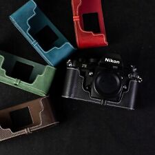 For Nikon F3 Case Real Genuine Leather Half Camera Case Bag Cover