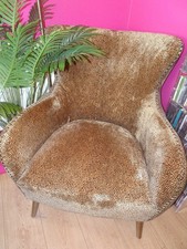 Abigail Ahern Accra Velvet Armchair Accent Chair Leopard Print