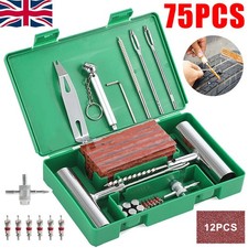 Tyre Repair kit 75PCS Car Van Tubeless Tire Emergency Puncher Strips Plug Tools