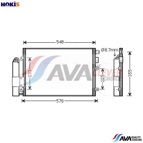 Condenser air conditioning - condenser,