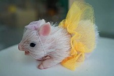 Micro Silicone Pig Doll 4.5 Inch Piglet Hair Reborn Realistic Lifelike Pet Mini