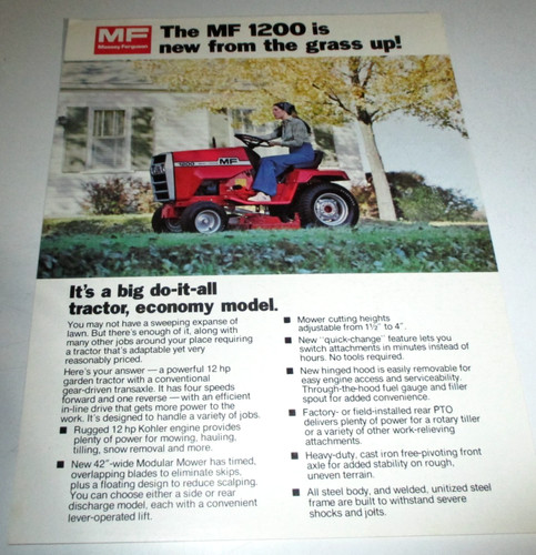 Massey ferguson 1200 lawn - ferguson,