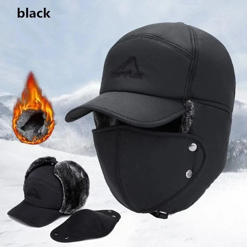 Mens warm hat winter russian - hat,