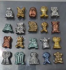 20x Rare Gogo's Crazy Bones - Vintage 90s. Mixed Metal Finish Bundle. 